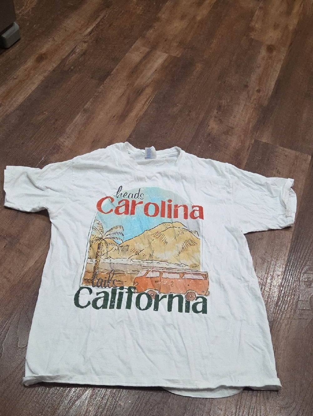 Heads Carolina, Tails California Graphic Tee - White